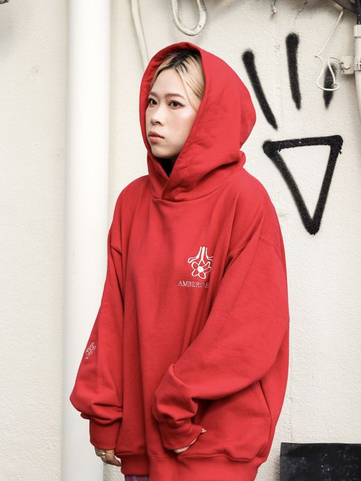 AMBERGLEAM AMBERGLEAM SWEAT HOODIE / Red