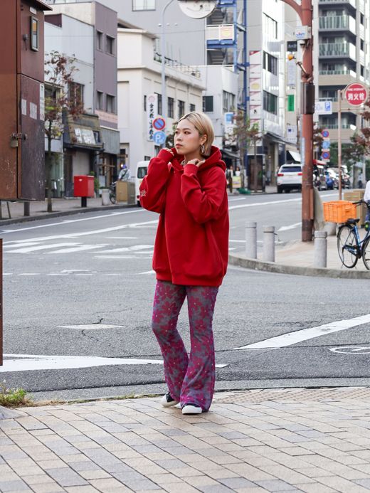 AMBERGLEAM AMBERGLEAM SWEAT HOODIE / Red