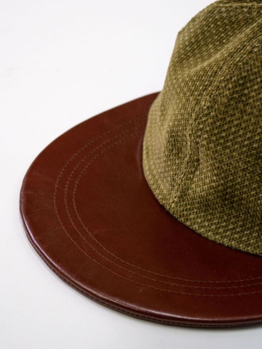 THE UNION CORDUROY CHECK CAP (DOT YO CAP) / Olive