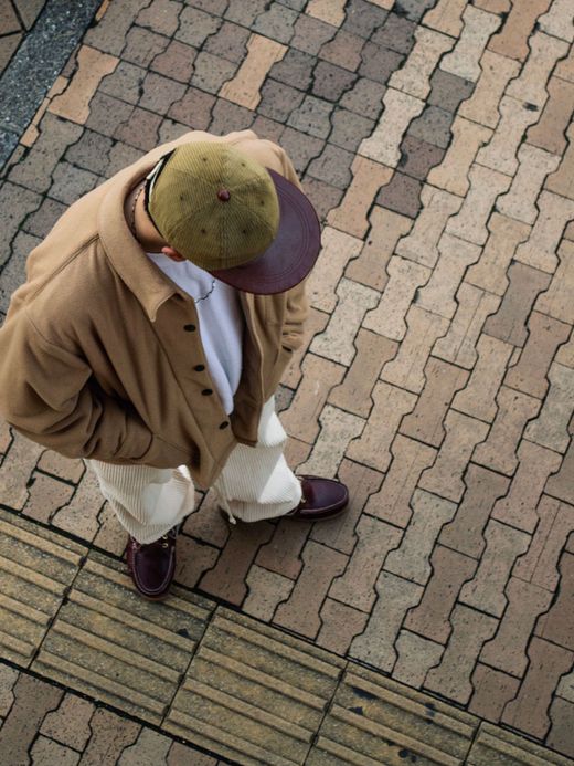 THE UNION CORDUROY CHECK CAP (DOT YO CAP) / Olive