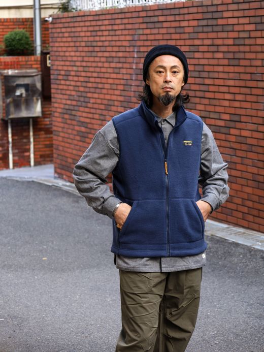 L.L.Bean MEN'S MOUNTAIN CLASSIC FLEECE VEST / Nautical Navy