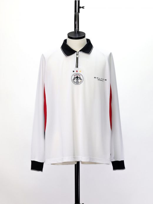 SOLARIS SPORTS L/S FOOTBALL SHIRTS / White