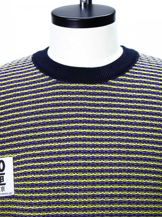 TENBOX CHAMELEON SWEATER / Purple yellow black