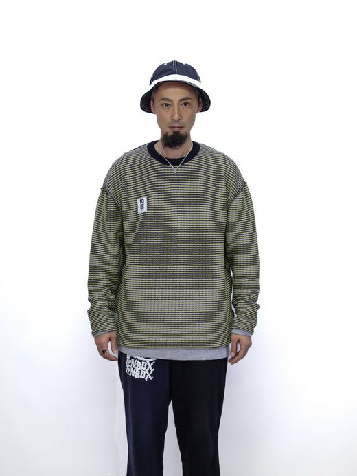 TENBOX CHAMELEON SWEATER / Purple yellow black