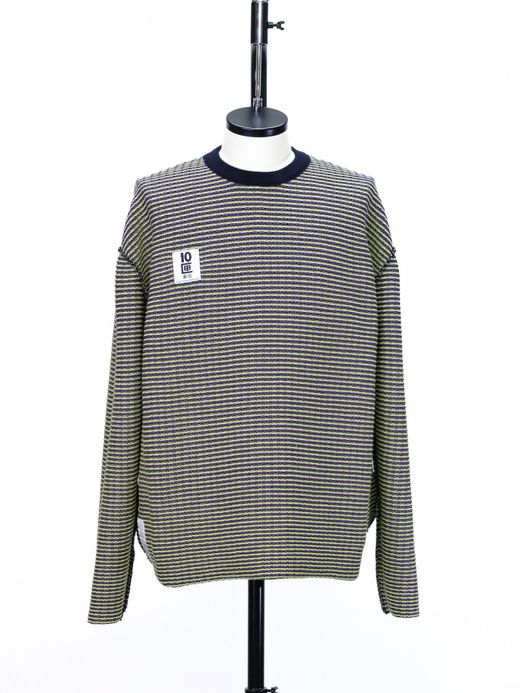TENBOX CHAMELEON SWEATER / Purple yellow black