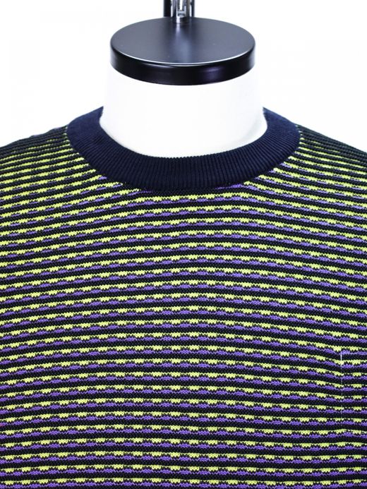 TENBOX CHAMELEON SWEATER / Purple yellow black