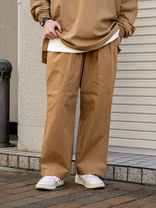 S.F.C WIDE PANTS / Wood block