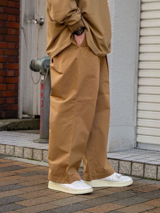S.F.C WIDE PANTS / Wood block