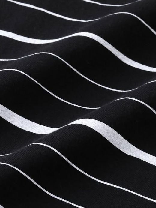 S.F.C HOODIE MIX SIDE STRIPES LS TEE / Black-white