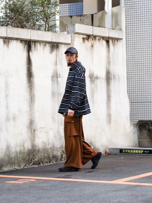 S.F.C HOODIE MIX SIDE STRIPES LS TEE / Black-white