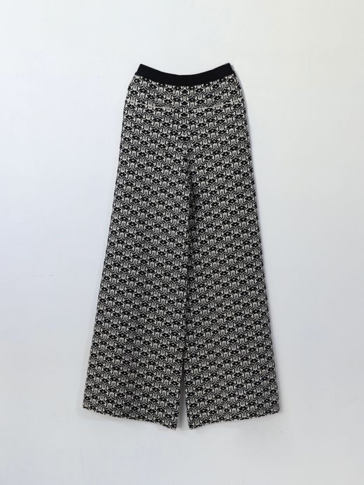 AMBERGLEAM JACQUARD KNIT BAGGY PANTS / 2colors