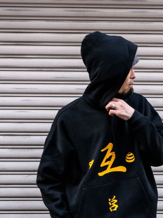 VOO TIGER STYLE HOODY / Black