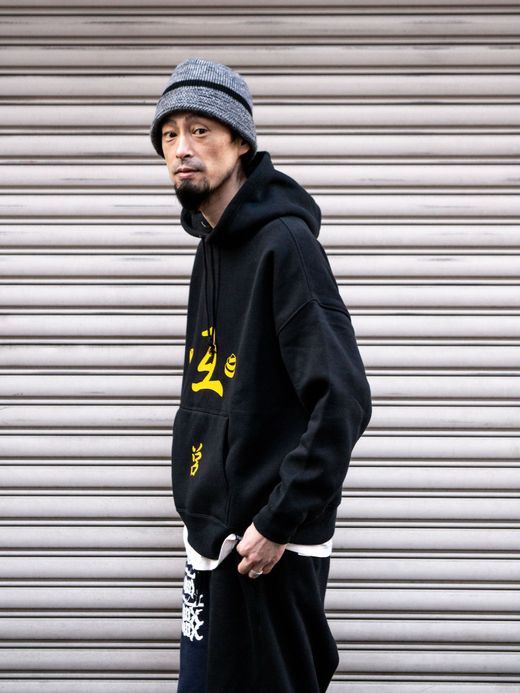 VOO TIGER STYLE HOODY / Black
