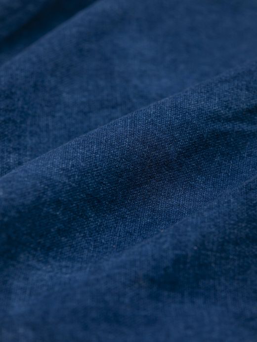 ANACHRONORM ROLL UP SLEEVES CHINA COVERALL SHIRTS / Indigo(bleach wash)