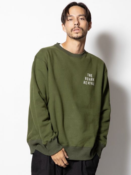 ROARK REVIVAL "COMPANY OF WAYWARD" CREW SWEAT / Army