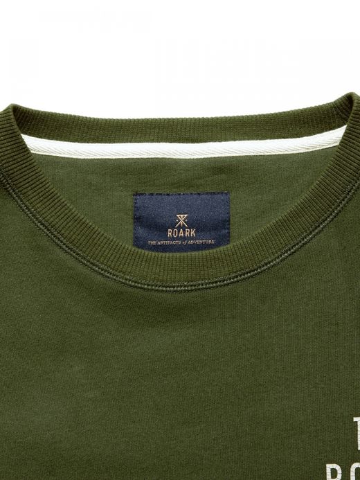 ROARK REVIVAL "COMPANY OF WAYWARD" CREW SWEAT / Army