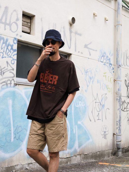 JHANKSON BEER GIRL TEE / Brown