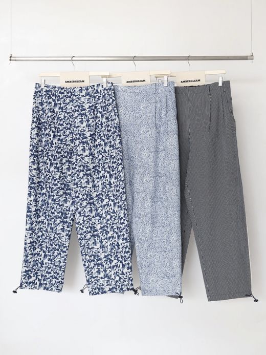 AMBERGLEAM FABRIC SUMMER LINE PANTS / 3colors