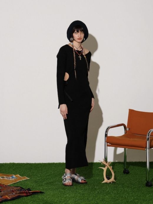 AMBERGLEAM ART KNIT DRESS / 4colors