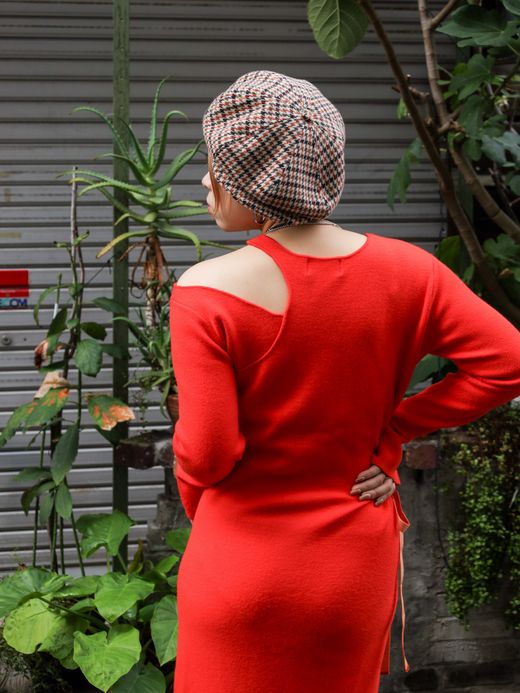 AMBERGLEAM ART KNIT DRESS / 4colors