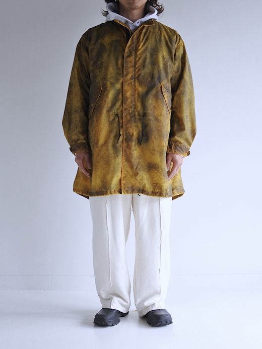 ANACHRONORM DIRTPAINT NYLON MODS COAT / Yellow