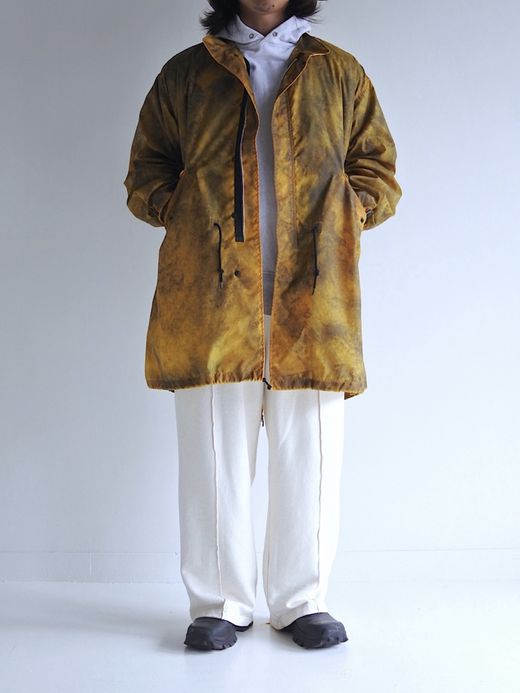ANACHRONORM DIRTPAINT NYLON MODS COAT / Yellow