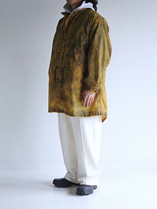 ANACHRONORM DIRTPAINT NYLON MODS COAT / Yellow