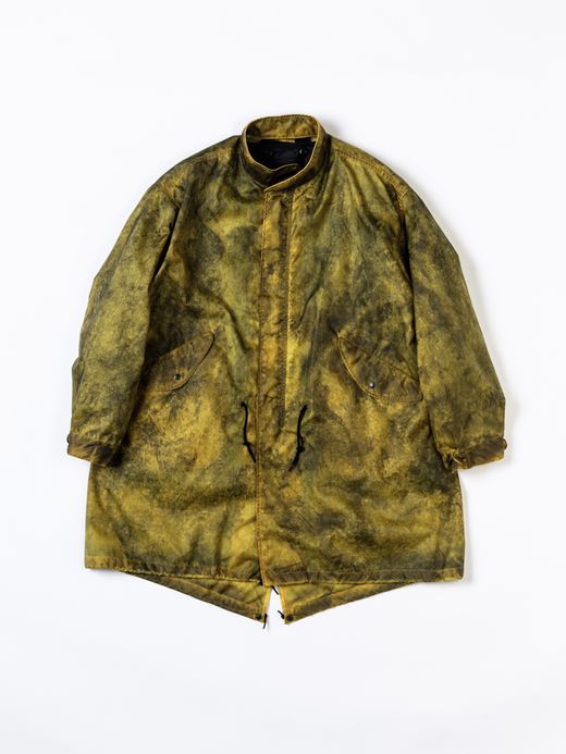 ANACHRONORM DIRTPAINT NYLON MODS COAT / Yellow