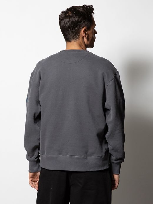 ROARK REVIVAL "EXPEDITIONS" POCKET CREW SWEAT / Charcoal