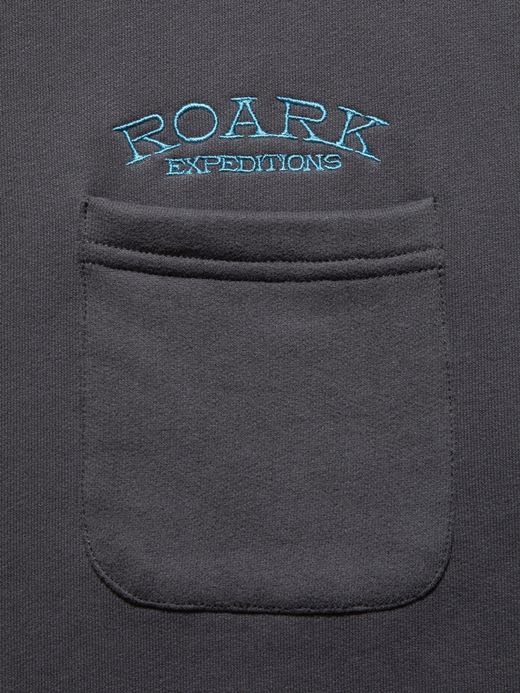 ROARK REVIVAL "EXPEDITIONS" POCKET CREW SWEAT / Charcoal