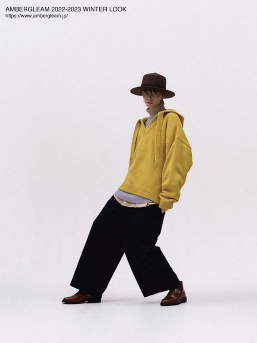 AMBERGLEAM VINTAGE WRAP PANTS / Black