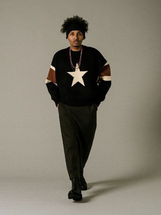 AMBERGLEAM VINTAGE WRAP PANTS / Black