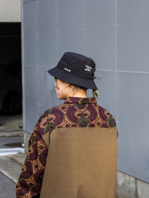 ROARK REVIVAL TRIP OBSESSED WEATHER BUCKET HAT-MID HEIGHT / Black