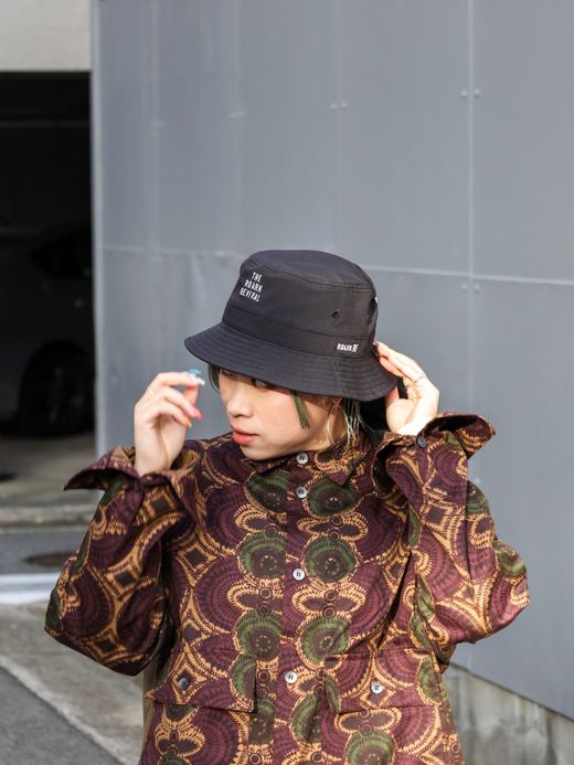 ROARK REVIVAL TRIP OBSESSED WEATHER BUCKET HAT-MID HEIGHT / Black