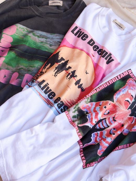 AMBERGLEAM ORIGINAL GRAPHIC T-SHIRTS "LIGHT WEIGHT" / 3colors