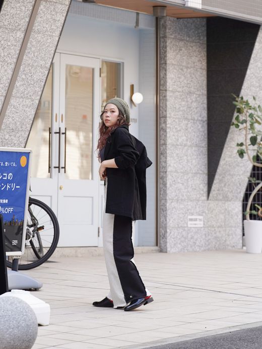 AMBERGLEAM 2WAY BAGGY DENIM PANTS / 2colors