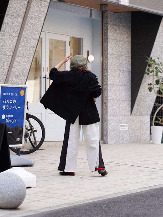 AMBERGLEAM 2WAY BAGGY DENIM PANTS / 2colors