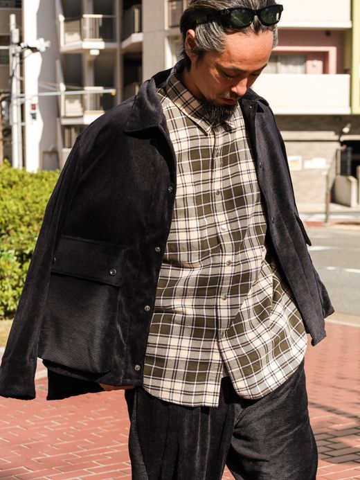 VOO CORDUROY TAIL JACKET / Black