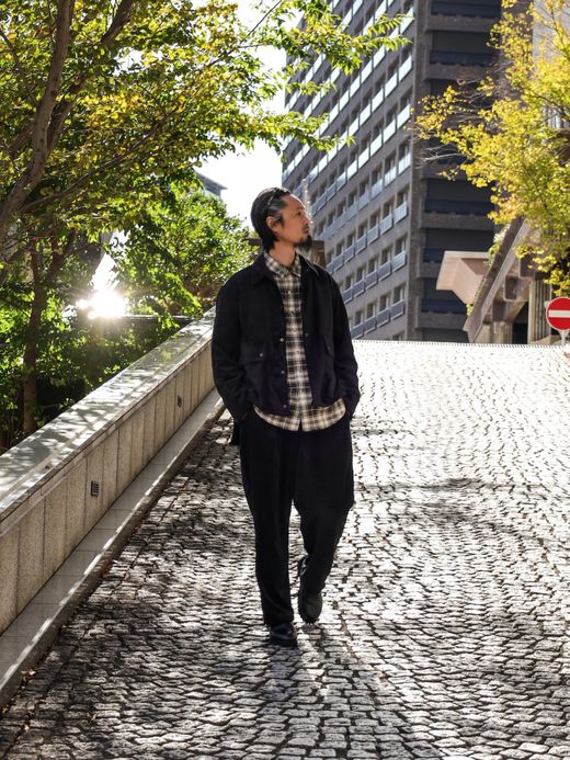 VOO CORDUROY TAIL JACKET / Black