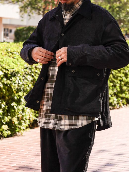 VOO CORDUROY TAIL JACKET / Black