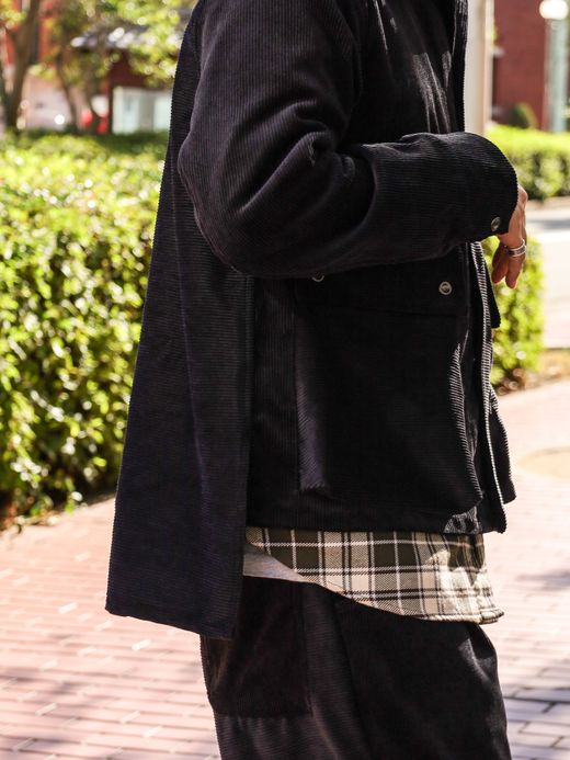 VOO CORDUROY TAIL JACKET / Black