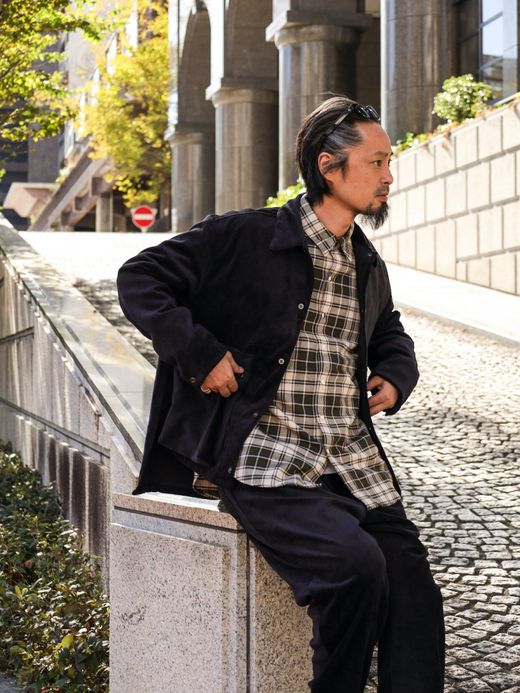 VOO CORDUROY TAIL JACKET / Black