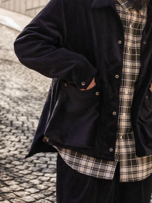 VOO CORDUROY TAIL JACKET / Black