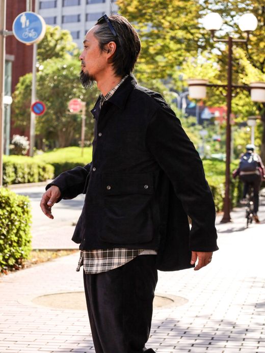 VOO CORDUROY TAIL JACKET / Black
