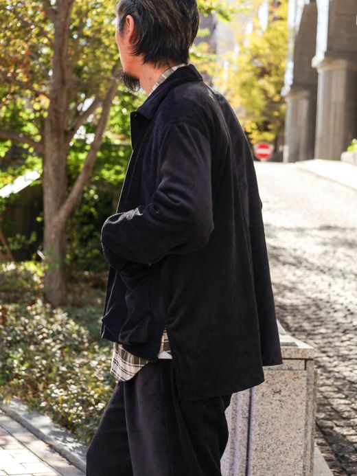 VOO CORDUROY TAIL JACKET / Black