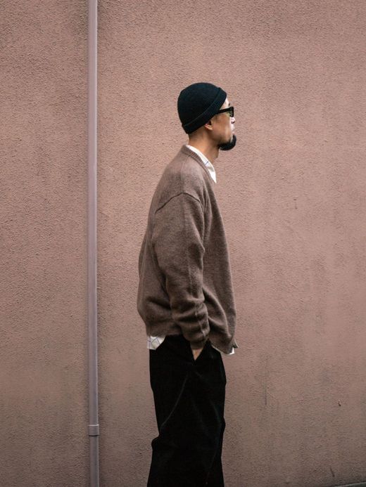 S.F.C MOHAIR CARDIGAN / Brown