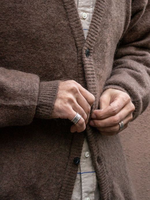 S.F.C MOHAIR CARDIGAN / Brown