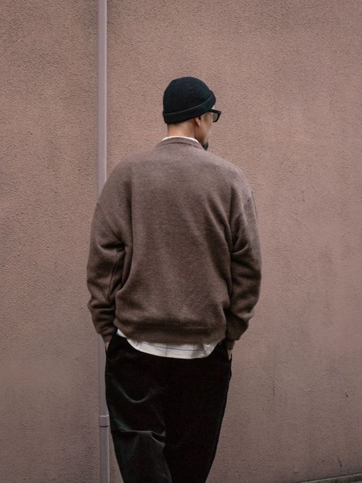 S.F.C MOHAIR CARDIGAN / Brown