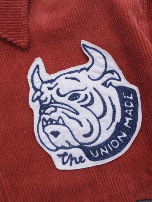THE UNION BLUEDOG VARSITY JACKET / Red