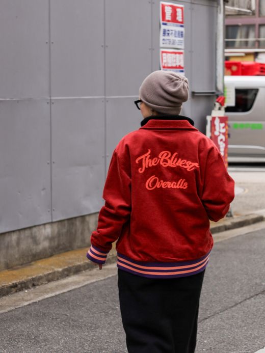THE UNION BLUEDOG VARSITY JACKET / Red